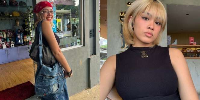 Tampil Nyentrik, Ini Penampilan Terbaru Audi Kirana Anak Feni Rose dengan Rambut Blondenya