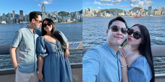 Bikin Iri, Ini 8 Foto Bulan Madu Clarissa Putri dan Sandro Fahdhipa di Hong Kong yang Mesra Abis