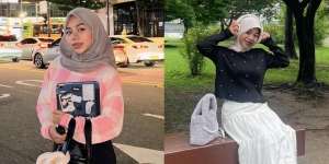 8 Foto OOTD Cimoy yang Lagi Liburan di Korea Selatan, Makin Anggun Berhijab