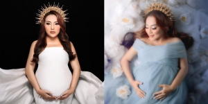 Deretan Foto Maternity Mpok Alpa yang Berkonsep Dewi Yunani, Cantik dan Keibuan Banget!