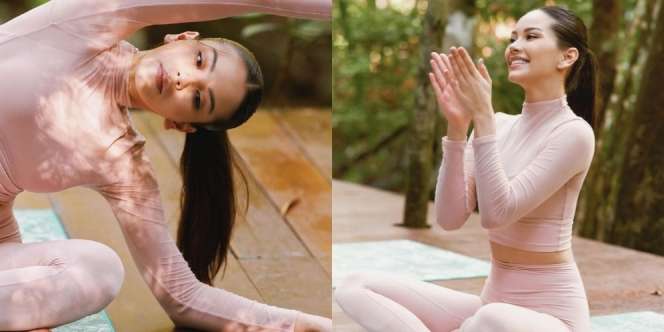 8 Foto Alyssa Daguise Ikut Yoga di Malaysia, Sambil Healing di Alam Terbuka