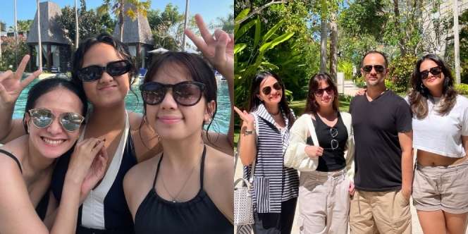 Foto Ersa Mayori Liburan Bareng 2 Anak Gadisnya di Bali, Gayanya Bak Kakak Beradik Semua