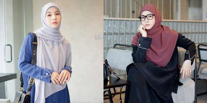 9 Foto Natasha Rizky Pakai Abaya, Cocok Jadi Inspirasi OOTD yang Tertutup tapi Tetap Stylish