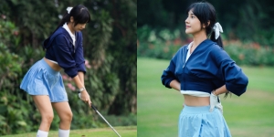 7 Foto Anya Geraldine yang Pamer Skill Main Golf, Definisi Anime Hidup di Dunia Nyata