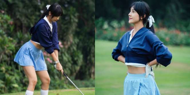 7 Foto Anya Geraldine yang Pamer Skill Main Golf, Definisi Anime Hidup di Dunia Nyata