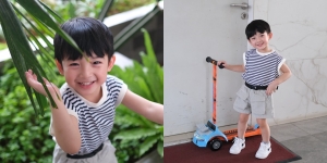 Foto-Foto Terbaru Pierce Putra Sulung Billy Davidson, Ganteng Banget Hingga Disebut Chanyeol EXO Versi Mini Nih!