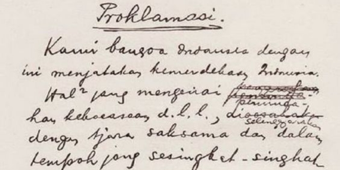 Di Mana Teks Proklamasi Disimpan? Ini Lokasi Dokumen Sejarah ini Berada