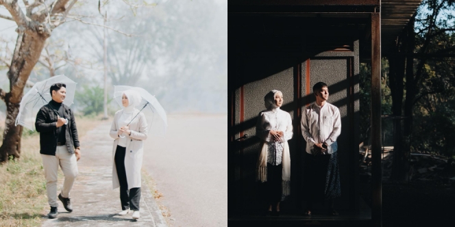 10 Inspirasi Prewedding ala Korea dengan Hijab, Cocok untuk Kamu yang Nggak Jago Pose