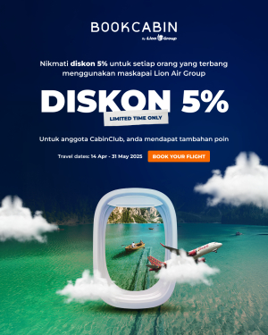 Diskon 5% di BookCabin! Perjalanan Hemat, Nyaman, dan Gak Bikin Kantong Kering