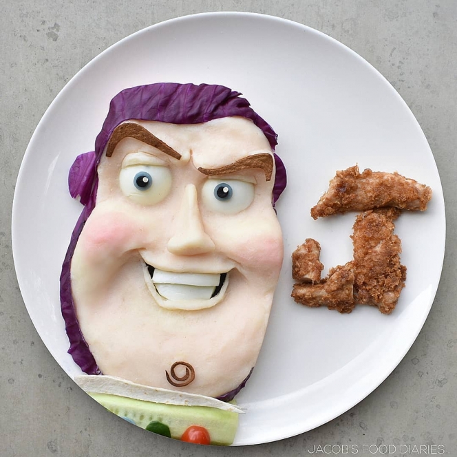 Lucu Banget! Food Artist Ini Membuat Sajian Makanan Berbentuk Karakter Kartun