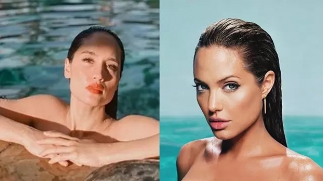 Seperti Bercermin, Ini 5 Potret Cinta Laura yang Disebut Mirip dengan Angelina Jolie