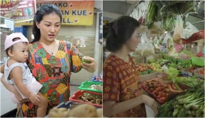 Fadlan Holao Tirukan Nia Ramadhani dan Sarwendah Belanja ke Pasar, Mirip Banget Ternyata!