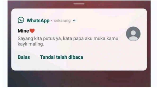 6 Alasan Putus yang Bikin Ngakak, Karena Muka Kayak Maling Aja Ada!