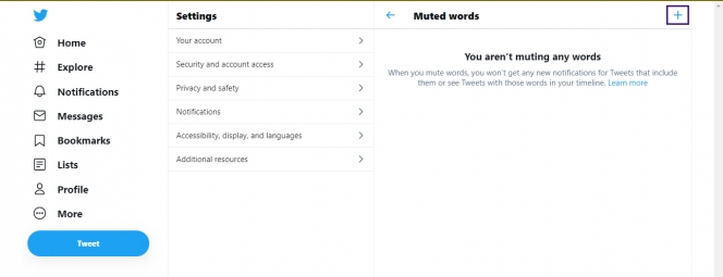 Gak Cuma Akun, Gini lho Caranya nge-Block Kata di Twitter