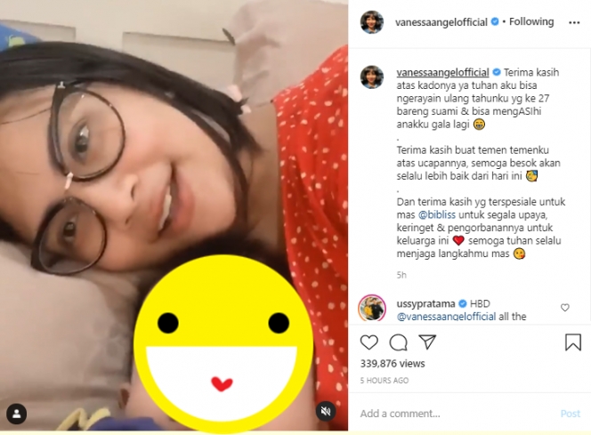 10 Momen Manis Vanessa Angel Rayakan Ulang Tahun ke 27 Bareng Suami, Bersyukur Bisa di Rumah
