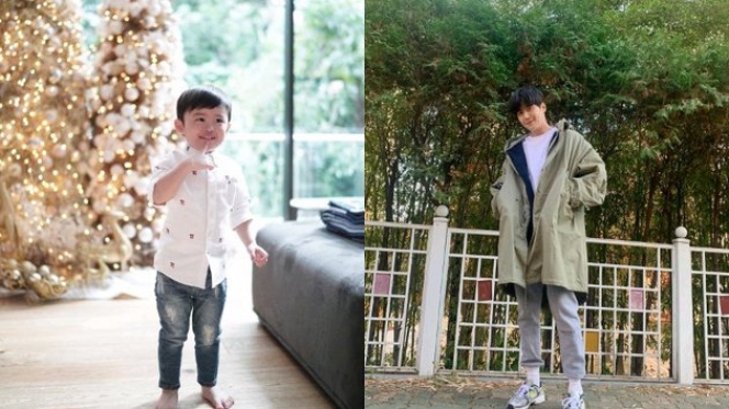 Tampan Sejak Dini, Berikut Sederet Potret Anak Sandra Dewi yang Disebut Netizen Mirip Han Ji Pyeong