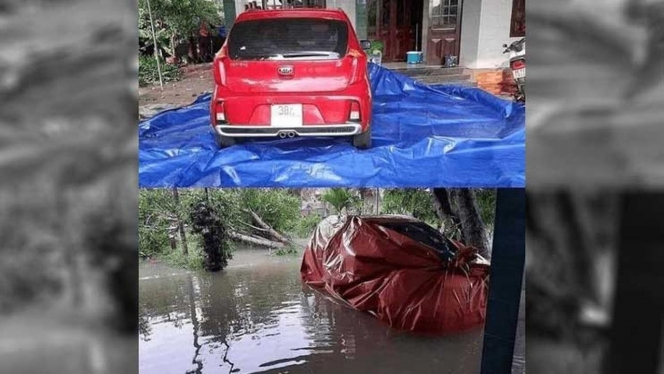 Kocak Banget, Berikut 6 Potret Selamatkan Kendaraan dari Banjir Ini Bikin Kalian Tepok Jidat