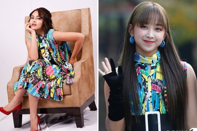 Sederet Potret Amanda Manopo vs Idol Kpop Pakai Baju Kembar, Lebih Cantik yang Mana Nih?