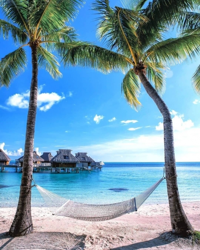 10 Potret Cantik Bora Bora, Pulau Eksotis yang Jadi Tempat Bulan Madu Syahrini dan Reino Barack