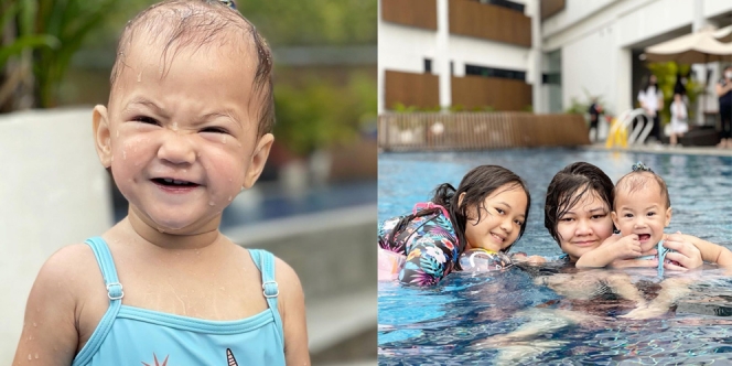 Ini Potret Baby Numa, Putri Bungsu Mona Ratuliu Berenang Bareng Kakak-Kakaknya yang Seru Banget!