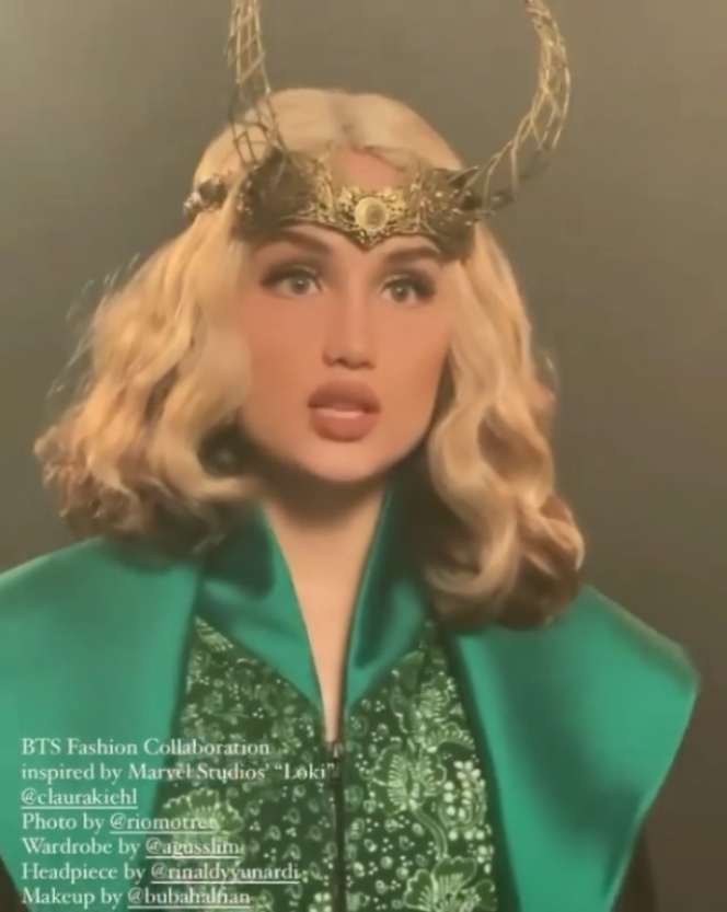 Kece Banget, Berikut 6 Potret Cinta Laura Tampil dengan Kostum Loki