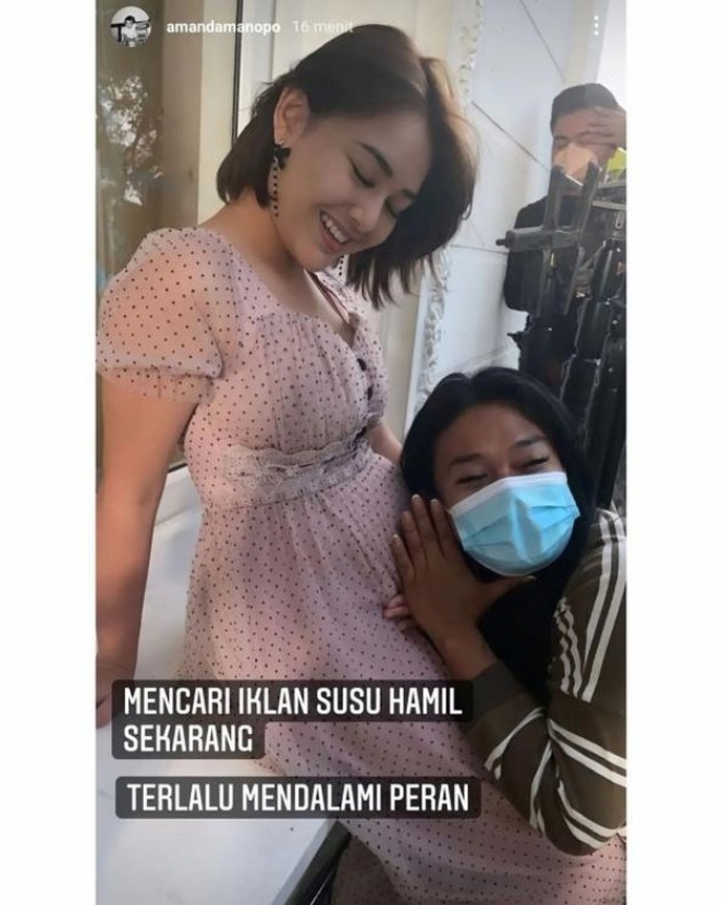 Bikin Netizen Heboh, Ini Potret Cantik Amanda Manopo Pamer Babybump