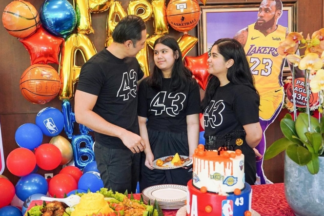 Potret Perayaan Ulang Tahun Agus Yudhoyono Bertema Basket Bareng Keluarga Kecilnya