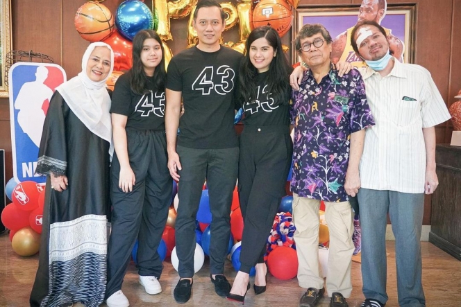 Potret Perayaan Ulang Tahun Agus Yudhoyono Bertema Basket Bareng Keluarga Kecilnya