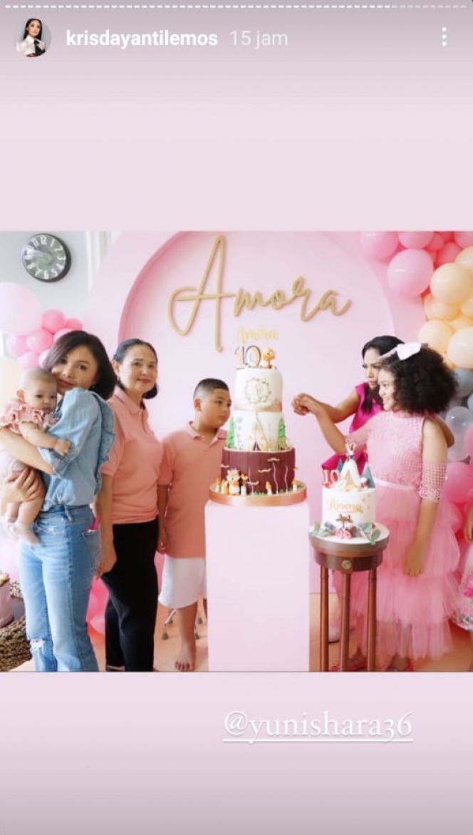 Serba Pink, Berikut 8 Potret Perayaan Ulang Tahun Amora Lemos Bareng Keluarga Dekat