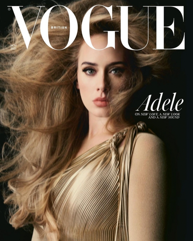 Intip Pemotretan Terbaru Adele untuk Majalah Vogue, Badan Kurusnya Jadi Sorotan