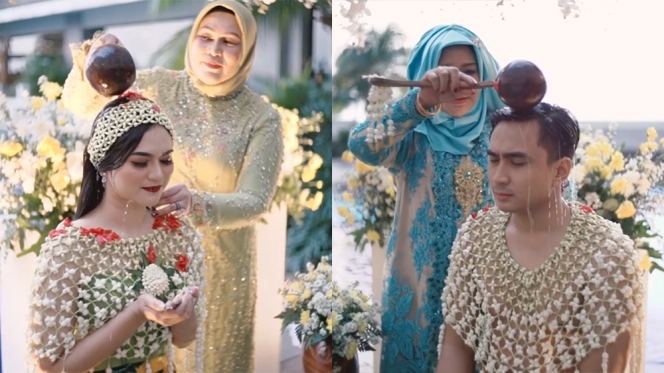 10 Potret Siraman Lutfi Agizal dan Nadya Indry, Geram Saat netizen Pertanyakan Pernikahannya