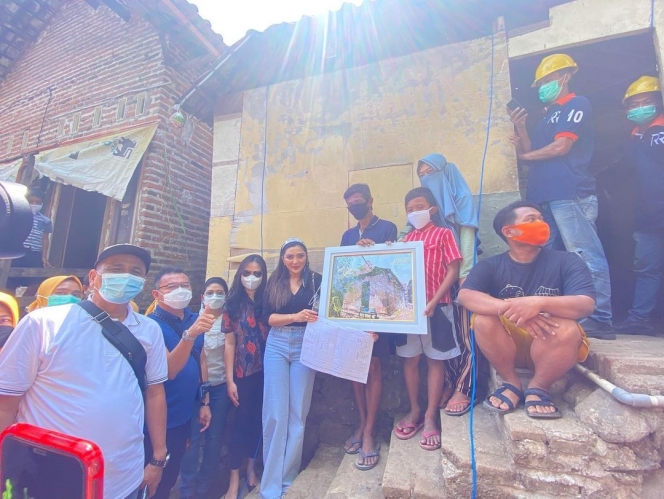 Ini Potret Ashanty Lakukan Bedah Rumah di Mojokerto, Tuai Pujian Netizen