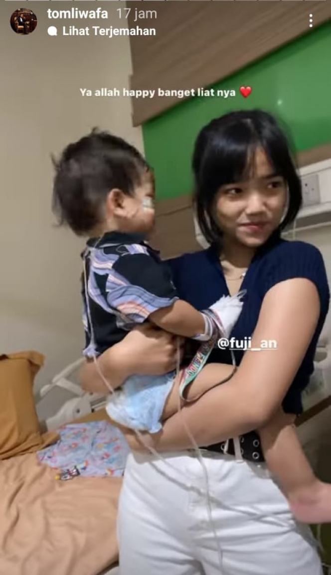 Ini Momen Haru Adik Bibi Ardiansyah Jenguk Baby Gala ke Surabaya, Sudah Bisa Tertawa