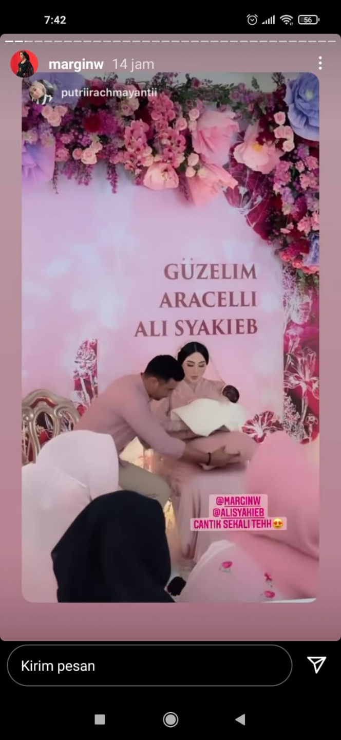 11 Momen Akikah Baby Guzel Anak Margin Wierheem dan Ali Syakieb yang Serba Pink, Cantik Banget!