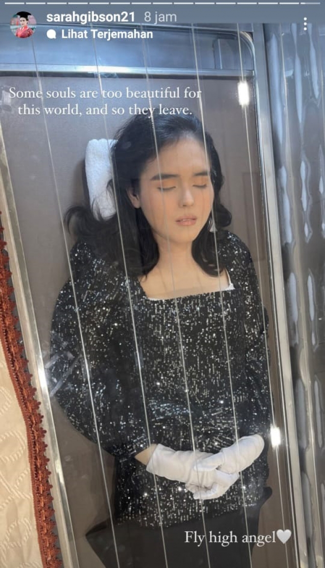 Wajah Laura Anna di Dalam Peti Dipuji Netizen, Tampak Cantik Seperti Sedang Tertidur