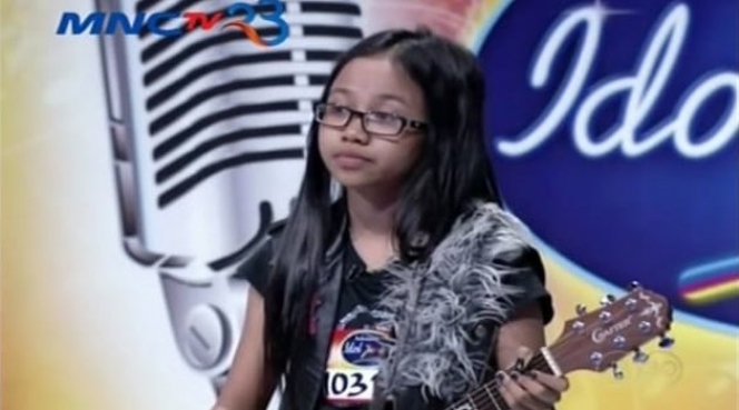7 Potret Mayang Luciana saat Ikuti Ajang Indonesian Idol Junior yang Tampil nge-Rock Abis!