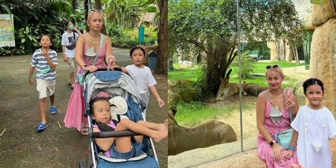 7 Potret Joanna Alexandra Ajak Anaknya Liburan ke Kebun Binatang, Single Mom Hebat Rawat 4 Anak
