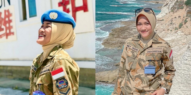 Ini Pesona Serda Mey Indri, Tentara Cantik yang Jadi Pasukan Perdamaian ke Lebanon