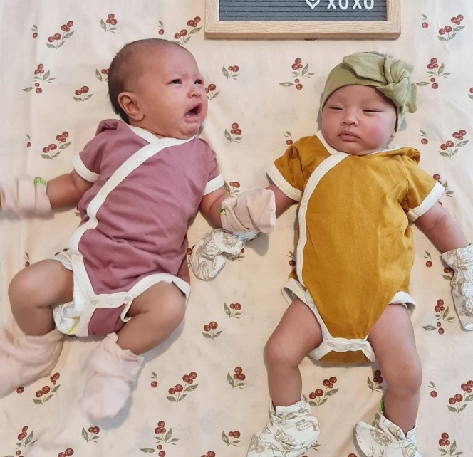 Bikin Gemas, Ini Potret Anak Kembar Presenter Cantik Zivanna Letisha yang Chubby dan Kompak!