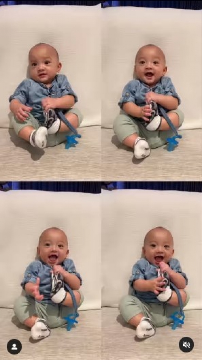 Berumur 9 Bulan, Ini 10 Potret Terbaru Baby Anzel Anak Audi Marissa yang Senyumnya Bikin Meleleh!