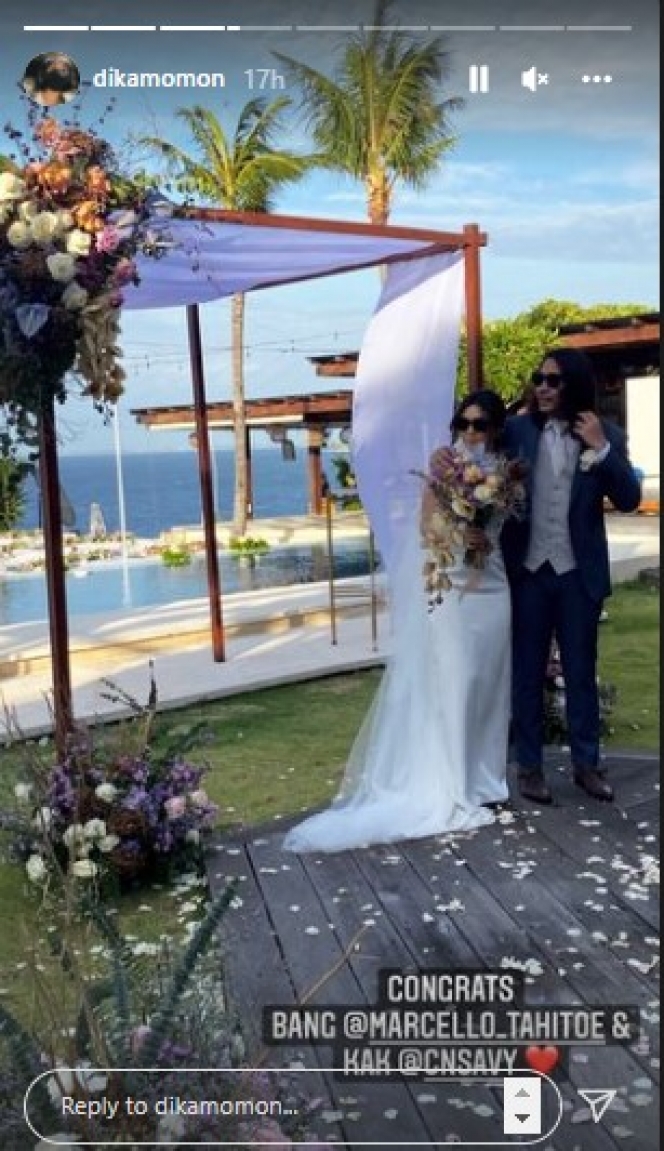 Digelar Secara Intim, Ini 10 Potret Pernikahan Marcello Tahitoe dan Cindy Maria di Bali