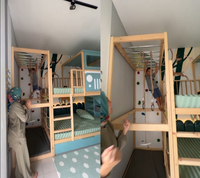 Deretan Potret Kamar Anak Tya Ariestya Setelah di Renovasi, Ruang Tidur Sekaligus Jadi Playground