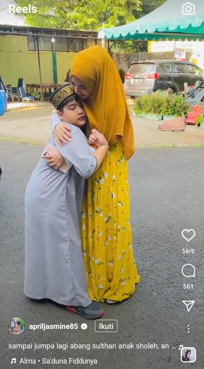 Jarang Tersorot, Ini Potret Anak Sulung April Jasmine dan Ustaz Solmed yang Sejak Kecil Sudah Masuk Pesantren