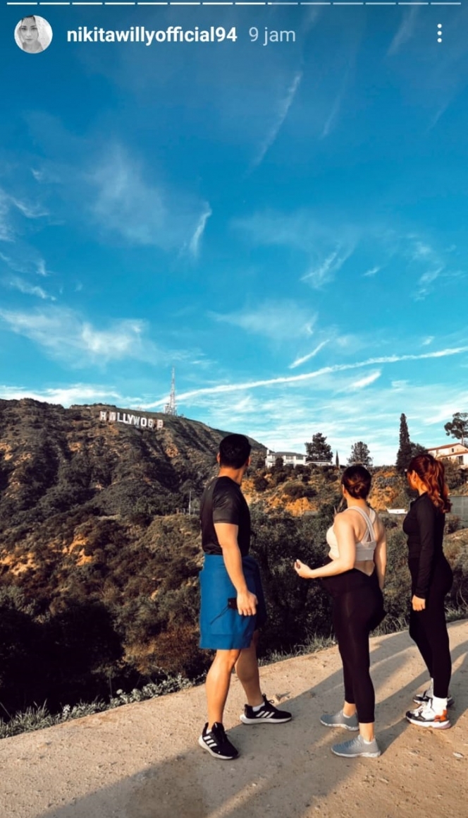 Hamil Besar, Ini 9 Potret Nikita Willy Mendaki Gunung saat di Los Angeles 