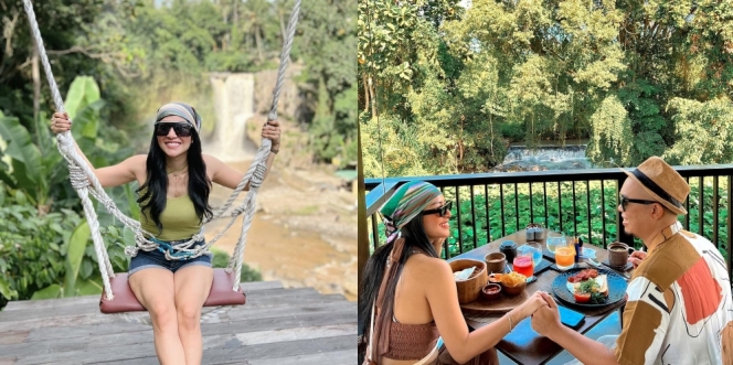 9 Potret Nisya Ahmad yang Mendadak Liburan ke Bali, Honeymoon Gemas Lagi Bareng Suami 