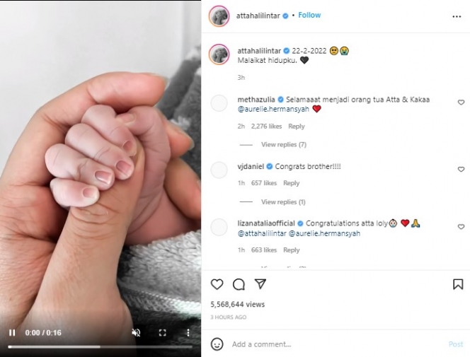 Potret Terbaru Aurel Hermansyah Pasca Melahirkan Baby A, Sudah Segar dan Bisa Tersenyum