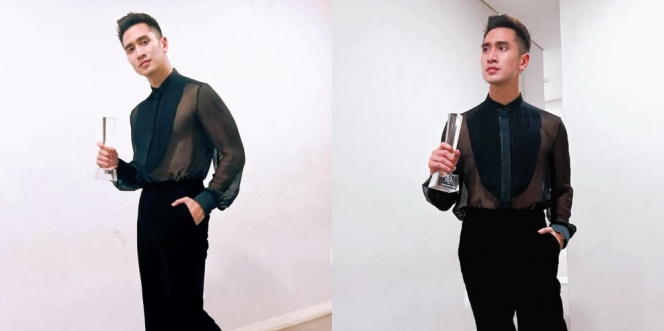 Jadi The Most Fashionable Youth, Ini 11 Potret Verrel Bramasta Hadiri Insert Award Pakai Baju Transparan