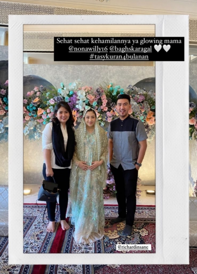 9 Momen Pengajian 4 Bulan Kehamilan Nona Willy Tanpa Kehadiran Nikita Willy