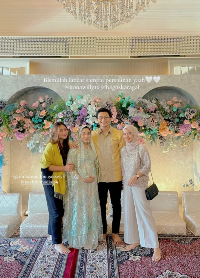 9 Momen Pengajian 4 Bulan Kehamilan Nona Willy Tanpa Kehadiran Nikita Willy