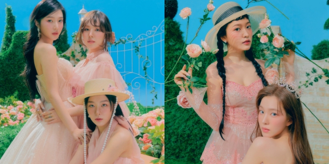 10 Potret Teaser Terbaru Red Velvet Bertema Taman Bunga, Pesona Para Membernya bak Dewi Khayangan